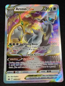 Pokemon TCG Arceus VSTAR SWSH307 Black Star Promo Card - NM - Image 1