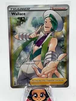 Pokemon TCG - Wallace Full Art Trainer Ultra Rare - 194/195 - Silver Tempest - Image 1