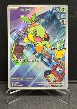 Pokemon Turtwig 040 First Partners Black Star Promo - Full Art Holo - Image 1