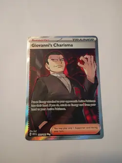Pokemon - Giovanni's Charisma SR 197/165 - Scarlet & Violet 151 - Image 1