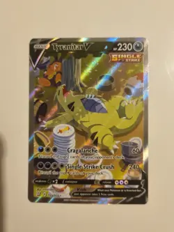Pokemon TCG Tyranitar V Sword & Shield - Battle Styles 155/163 Holo Full Art - Image 1