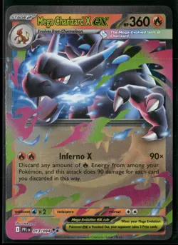 Mega Charizard X ex 013/094 Double Rare Phantasmal Flames Pokemon Near Mint - Image 1