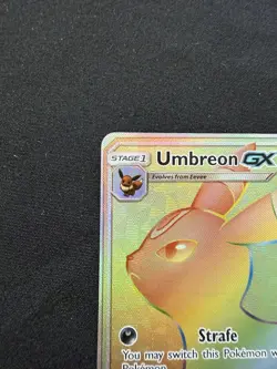 Umbreon GX 154/149 Sun & Moon Base Set 2017 Secret Rainbow Pokemon Card TCG NM - Image 2