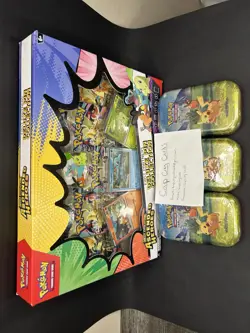 Pokemon TCG Ascended Heroes First Partners Deluxe Pin Collection & 3X Mini Tins - Image 1