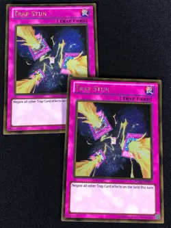 Yugioh Trap Stun PGLD-EN090 Gold x2 (NM) - Image 1