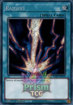 1st ed Raigeki secret rare RA05-EN110 Yugioh - Image 1