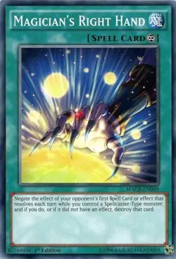 Magician's Right Hand - MACR-EN049 - Common 1st Edition - Yugioh - Image 1