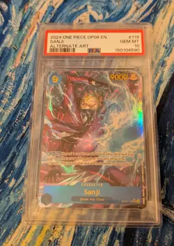 Sanji OP06-119 SEC Alt Art PSA 10 - One Piece Wings of the Captain 2024 English - Image 1