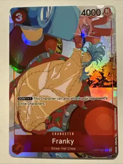 FRANKY OP01-021 ALT ART PROMO One Piece 2023 GIFT COLLECTION English - Image 2