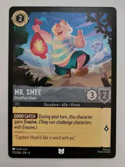 Disney Lorcana TCG - Azurite Sea: Mr. Smee (175/204) - Uncommon Foil - Near Mint - Image 1
