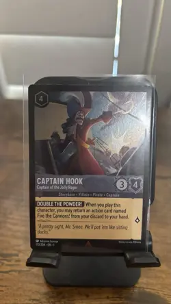 Disney Lorcana TCG Captain Hook Captain of the Jolly Roger 190/204 (Foil) - Image 1