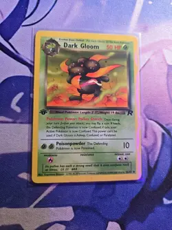 Pokemon TCG Dark Gloom Team Rocket 36/82 Regular 1st Edition Uncommon Card - Image 1