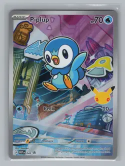 Piplup Holo Promo 042 Mega Evolution Promo Pokemon Card Near Mint - Image 1