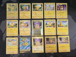 15 x Pikachu, Raichu Pokemon Card Lot! - Image 1