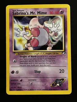 Sabrina's Mr. Mime - Gym Heroes - Regular - 94/132 - Vintage WOTC Pokemon Card - Image 1