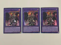 Yugioh Red-Eyes Dark Dragoon x 3 - 1st Edition Super Rare NM - Free Holo Card - Image 1