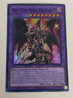 Yugioh Red-Eyes Dark Dragoon x 3 - 1st Edition Super Rare NM - Free Holo Card - Image 4