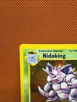 Nidoking 11/102 WOTC Base Set Holo Rare Pokemon Card MP 1635 - Image 2