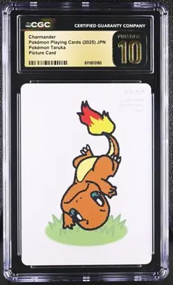 ✨✨ CGC 10 PRISTINE 2025 TARUKA POKEMON CARDS Charmander Picture Card - Image 1