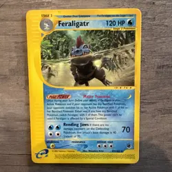 Feraligatr 47/165 Rare Expedition Base Set Pokemon LIGHT PLAY RARE Card! - Image 1