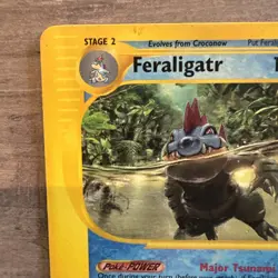 Feraligatr 47/165 Rare Expedition Base Set Pokemon LIGHT PLAY RARE Card! - Image 2