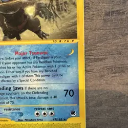 Feraligatr 47/165 Rare Expedition Base Set Pokemon LIGHT PLAY RARE Card! - Image 4
