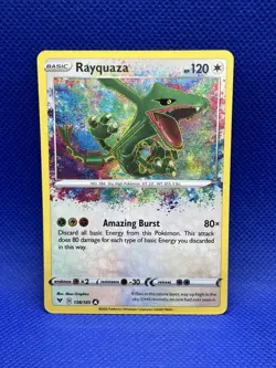 Rayquaza 138/185 Amazing Rare - Vivid Voltage Pokemon Card NM - Image 1