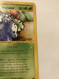 Dark Ivysaur Best Promo 6 Winner Stamp - Near Mint - Pokemon Trading Card Game - Image 2