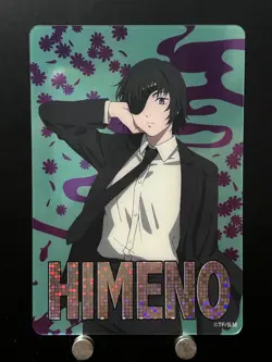 Himeno Chainsaw Man Plastic Card Forte Japanese Anime Manga Collection - Image 1
