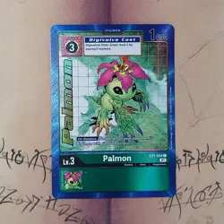Palmon EX1-034 Alternative Art Holo NM Digimon CCG Card English - Image 1