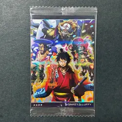 S6005 Monkey D. Luffy GR 8-07 Japanese One Piece Wafer Card Sealed YA4 - Image 1