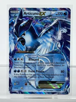 Pokemon Articuno EX Plasma Storm 25/135 Ultra Rare Holo Card - LP - Image 1
