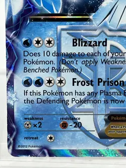 Pokemon Articuno EX Plasma Storm 25/135 Ultra Rare Holo Card - LP - Image 4