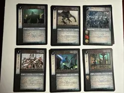 Decipher Lord of the Rings TCG Nazgul 12 Rare Card Lot (2 of each) - Image 1