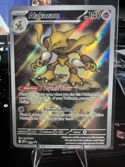 Pokemon Alakazam 009 Me: Mega Evolution Promo Holo Stage 2 140 HP Psychic Draw - Image 1