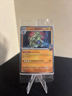 Pokemon Center Stamped Team Rockets Tyranitar Promo Card 096/182 Sealed - Image 1