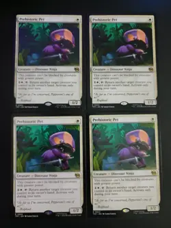 Prehistoric Pet (X4) Rare MTG Ninja Turtles - Image 1