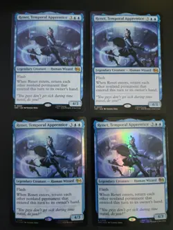 Renet, Temporal Apprentice (2 Foil & 2 Non) Rare MTG Ninja Turtles - Image 1