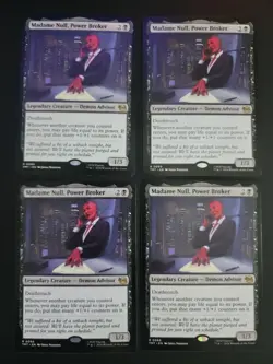 Madame Null, Power Broker (X4) Rare MTG Ninja Turtles - Image 1