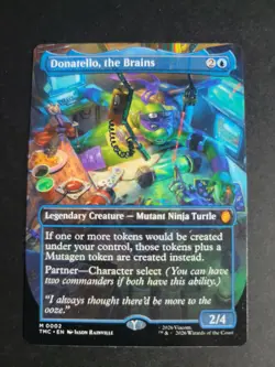 Donatello, the Brains (Borderless) Mythic MTG Ninja Turtles Commander - Image 1