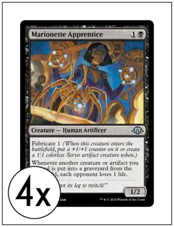 4x Marionette Apprentice, Magic the Gathering, MTG NM - Image 1