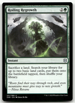 LP Roiling Regrowth #201 Zendikar Rising ZNR Magic MTG - Image 1