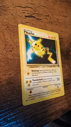 Pikachu Black Star Promo #4 1999 Kids WB The First Movie Stamped Pokemon Card - Image 2