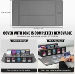 Trading Card Storage Box with Commander Display, 5-Row Deck Case with Removable - Image 5