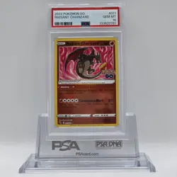 2022 Pokemon Go #011 Radiant Charizard PSA 10 - Image 1