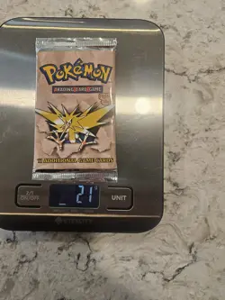 Pokemon Fossil Booster Pack HeavyU 21g+ Zapdos Unopened - Image 1