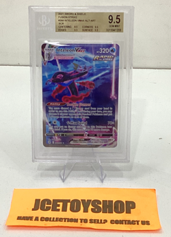 2021 POKEMON SWSH FUSION STRIKE #266 INTELEON VMAX ALT ART BGS 9.5 - Image 1