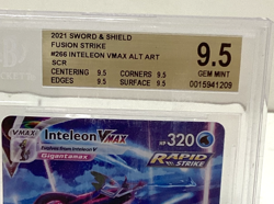 2021 POKEMON SWSH FUSION STRIKE #266 INTELEON VMAX ALT ART BGS 9.5 - Image 2