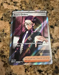Boss’s Orders 256/217 Ultra Rare Full Art Pokemon TCG Ascended Heroes NM - Image 1