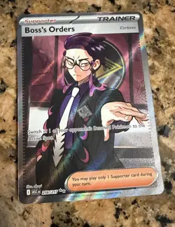 Boss’s Orders 256/217 Ultra Rare Full Art Pokemon TCG Ascended Heroes NM - Image 1